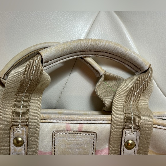 Coach Pastel Hampton Signature Scribble Womens Multi-Color Purse - Picture 12 of 14